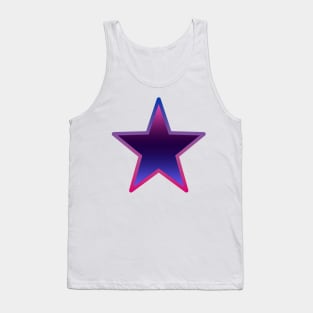 Bi+ Star (Omni Flag with upside-down Bi Flag outline) Tank Top